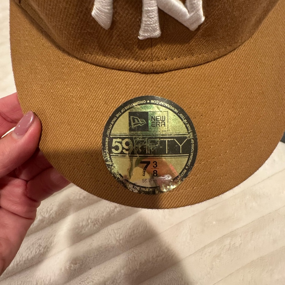 New York Yankees MLB New Era 59FIFTY Fitted Cap HAT 5950 Brown - Picture 2 of 6